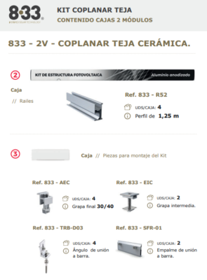 kit coplanar teja 2V